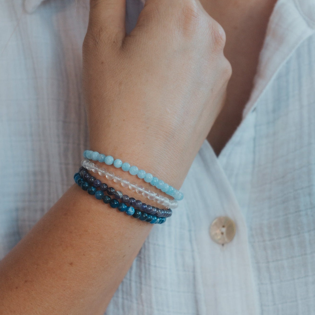 Inspiration & Balance Gemstone Bracelet Stack