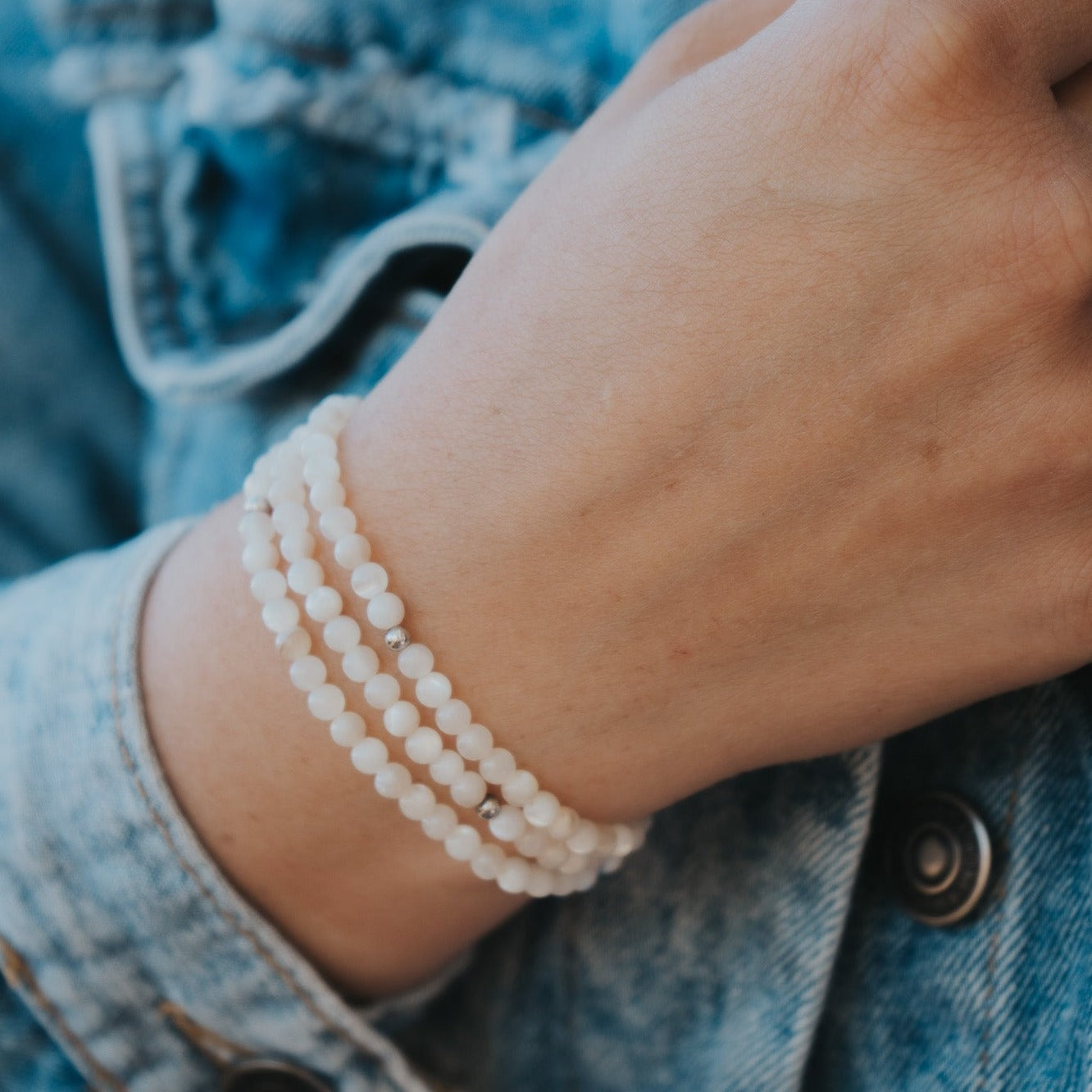 Pink Aventurine Gemstone Wrap Bracelet