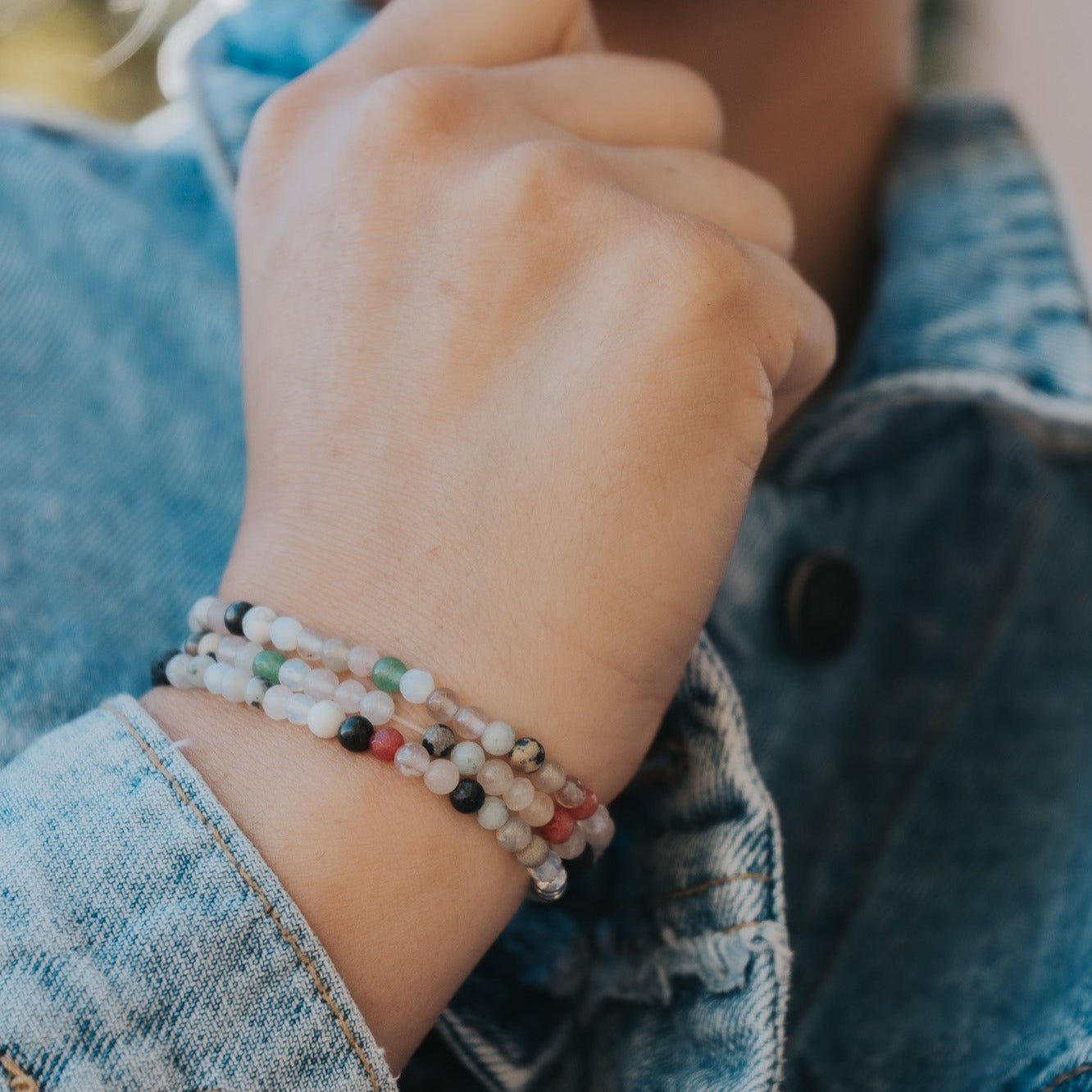 Light Mermaid Diffuser Wrap Bracelet