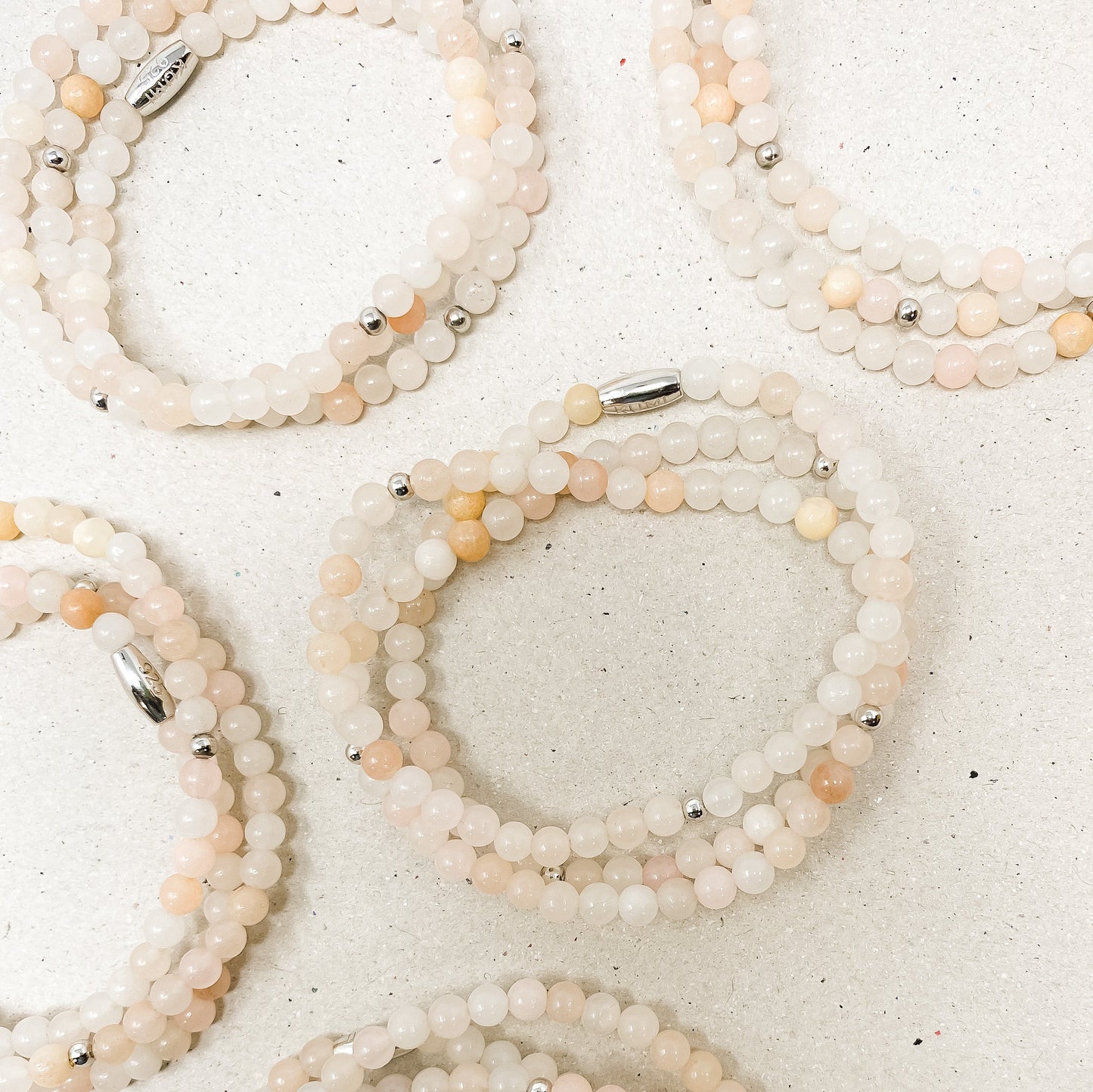 Pink Aventurine Gemstone Wrap Bracelet