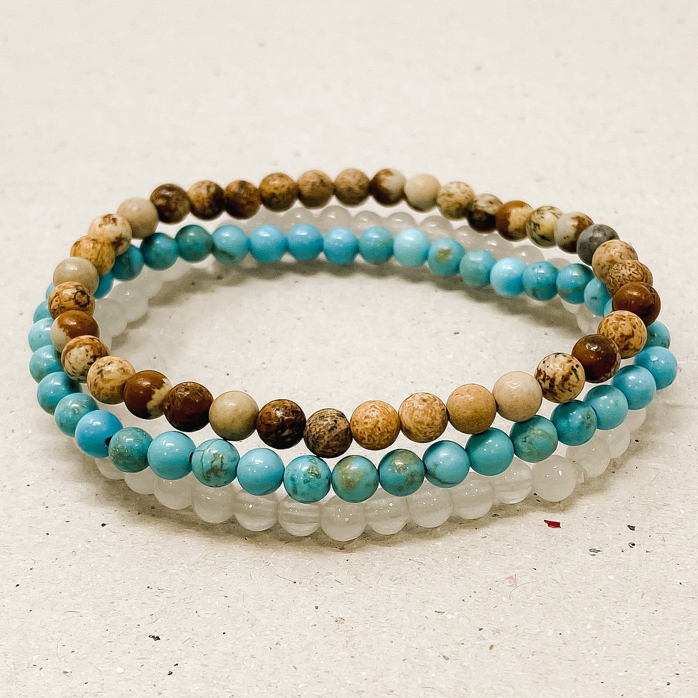 Soothing & Connection Gemstone Bracelet Stack