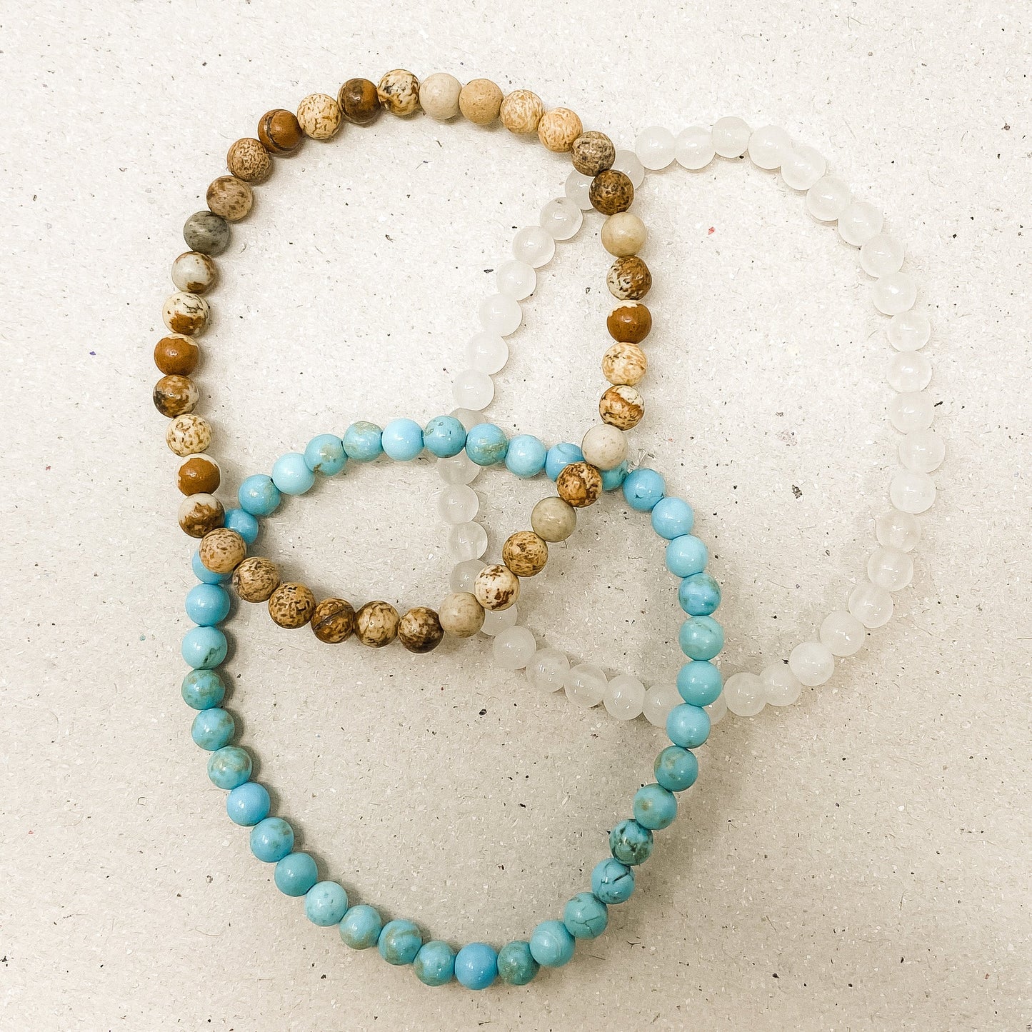 Soothing & Connection Gemstone Bracelet Stack