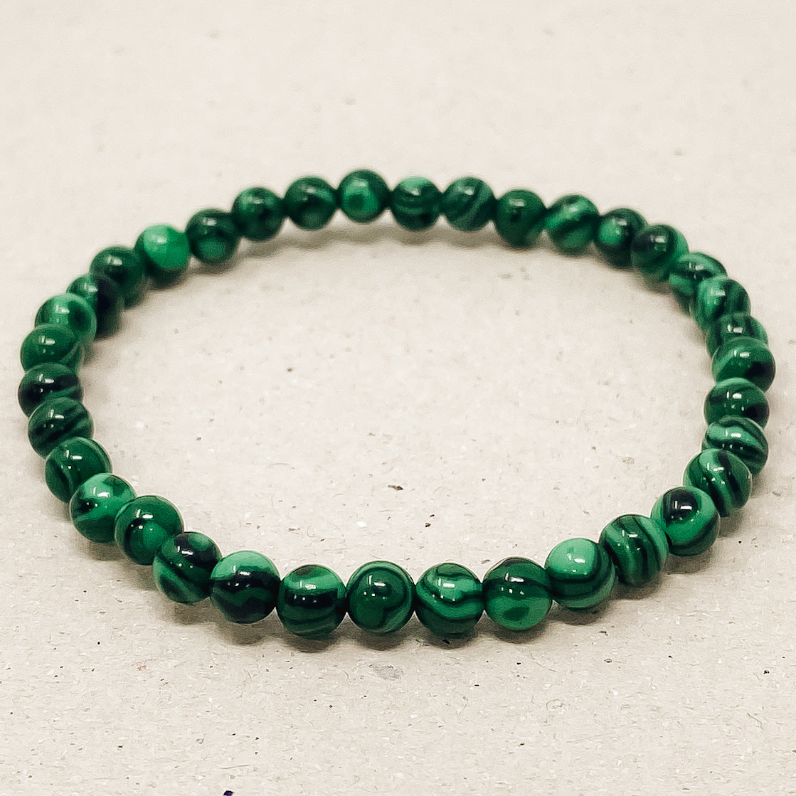 Green Malachite Gemstone Bracelet