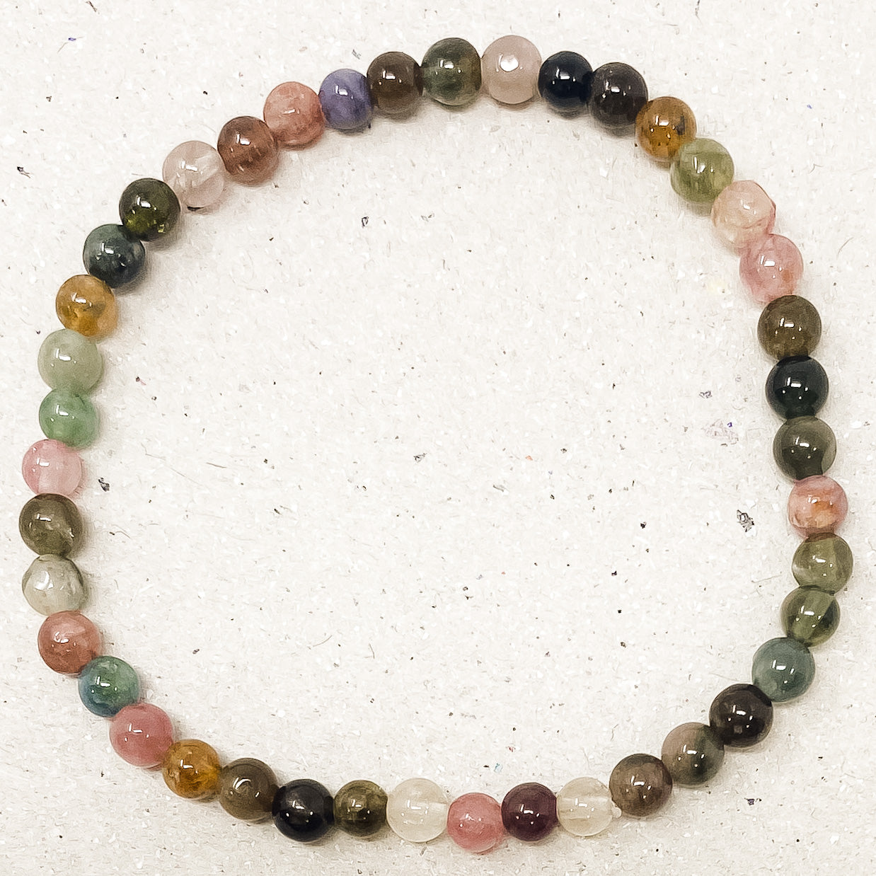 Rainbow Tourmaline Gemstone Bracelet