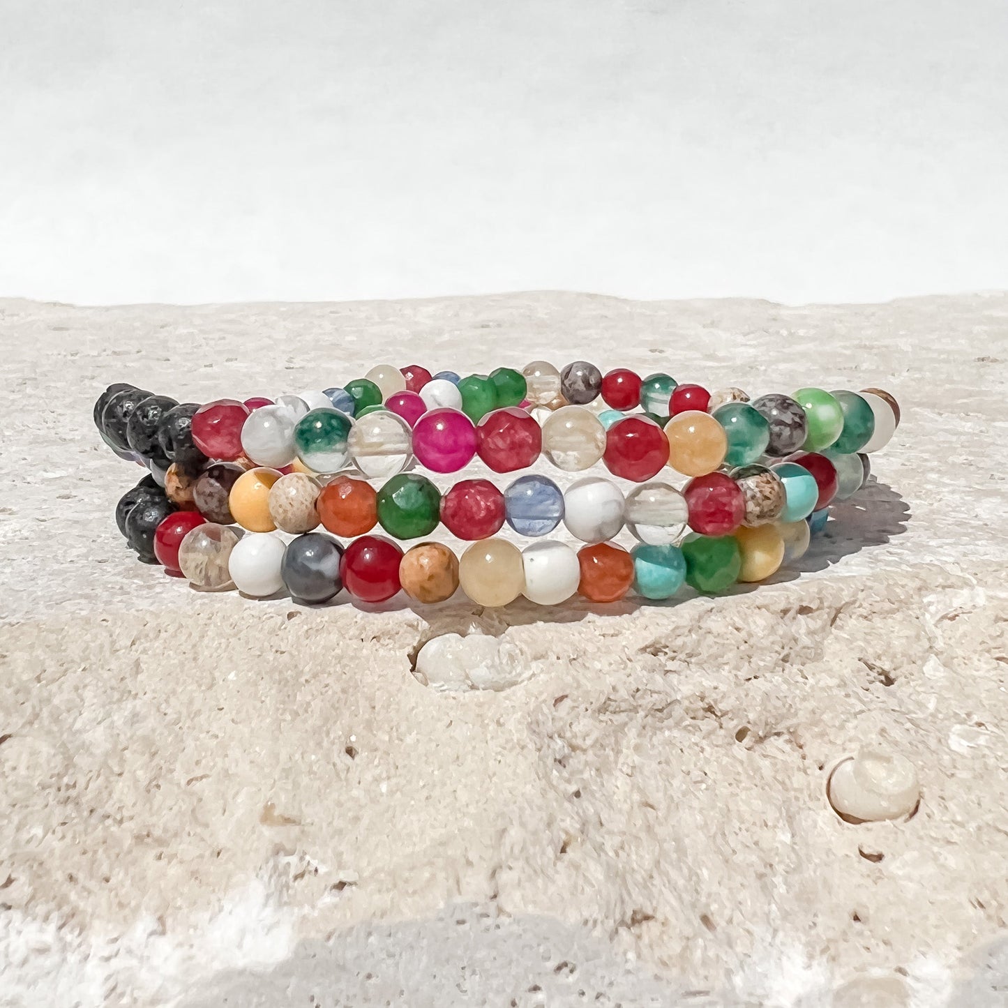 Colorful Mermaid Diffuser Wrap Bracelet