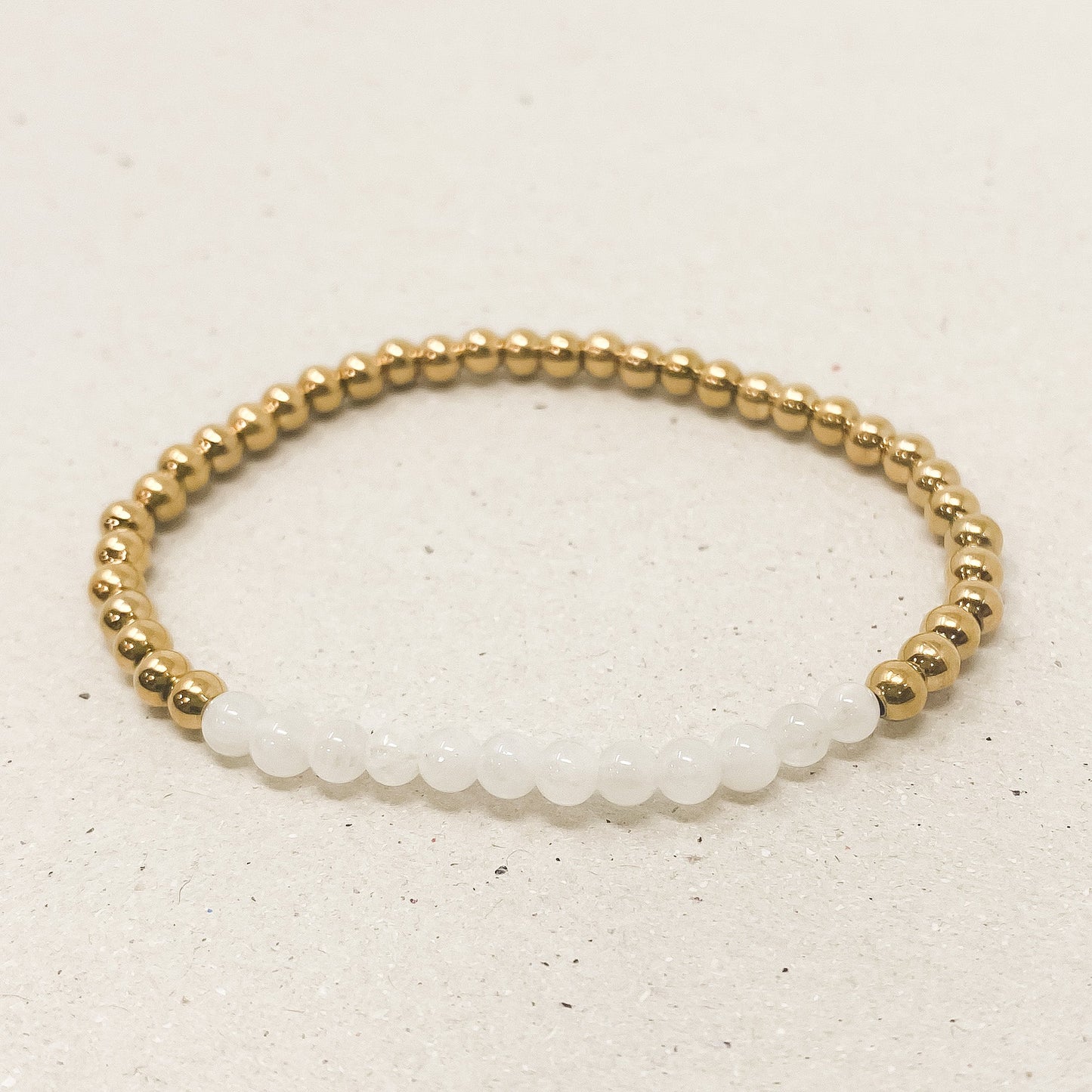 Moonstone Gemstone Bracelet - June Birthstone