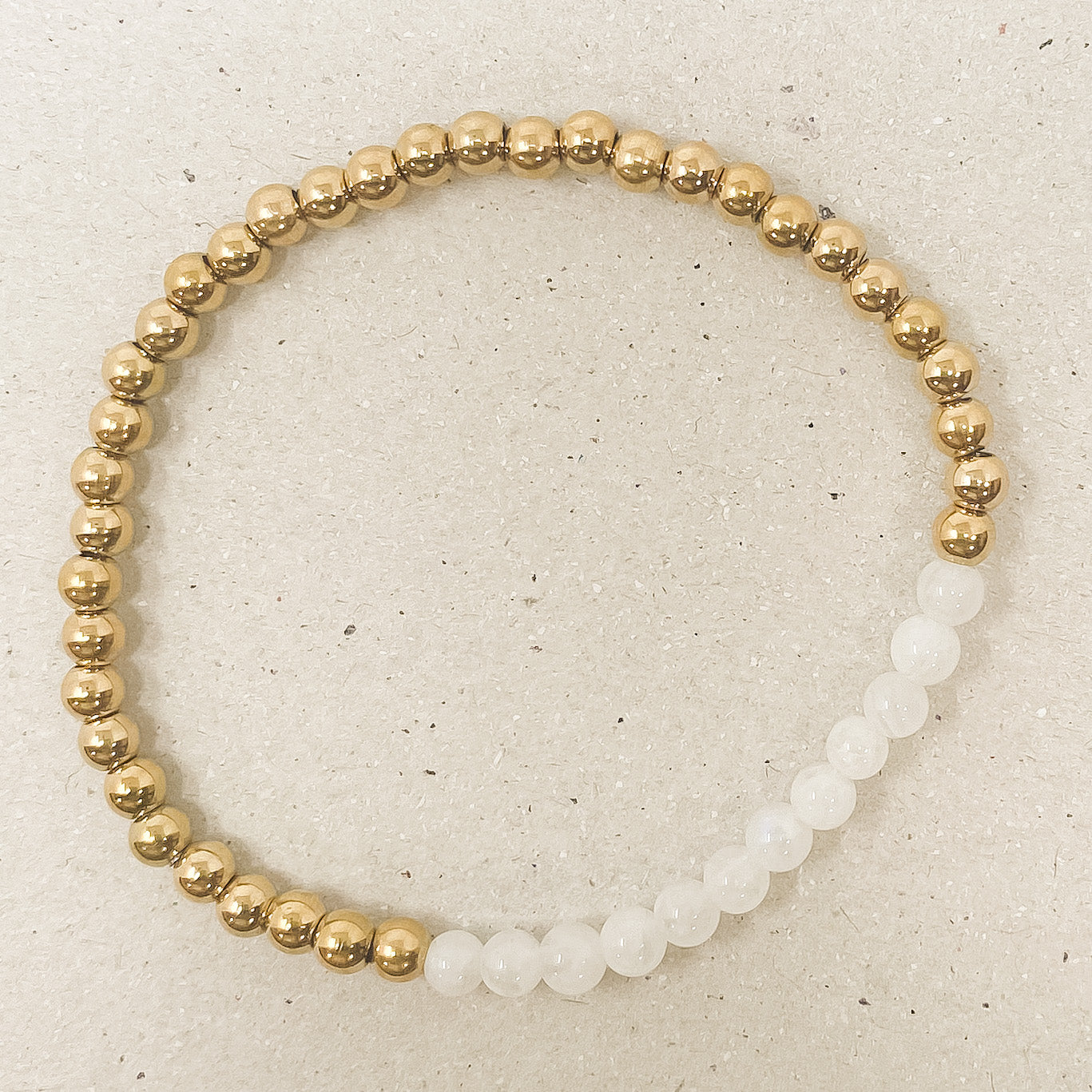 Moonstone Gemstone Bracelet - June Birthstone
