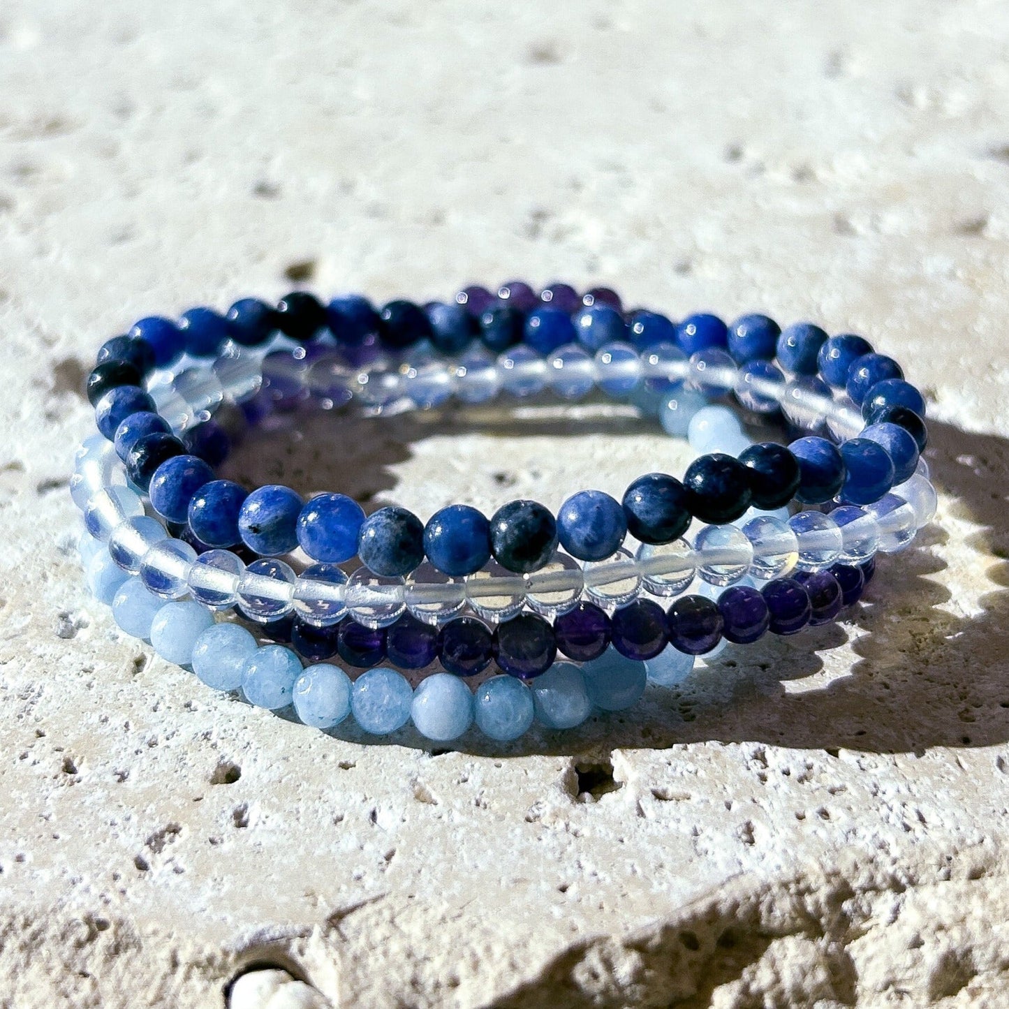 Inspiration & Balance Gemstone Bracelet Stack