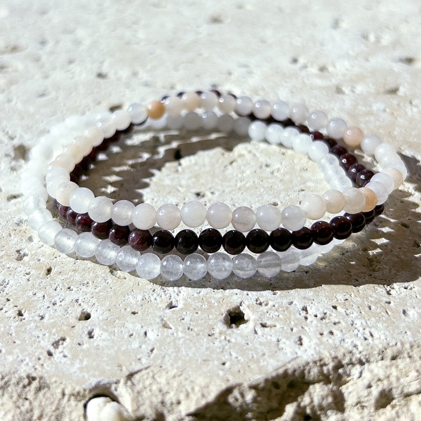 Comfort & Love Gemstone Bracelet Stack