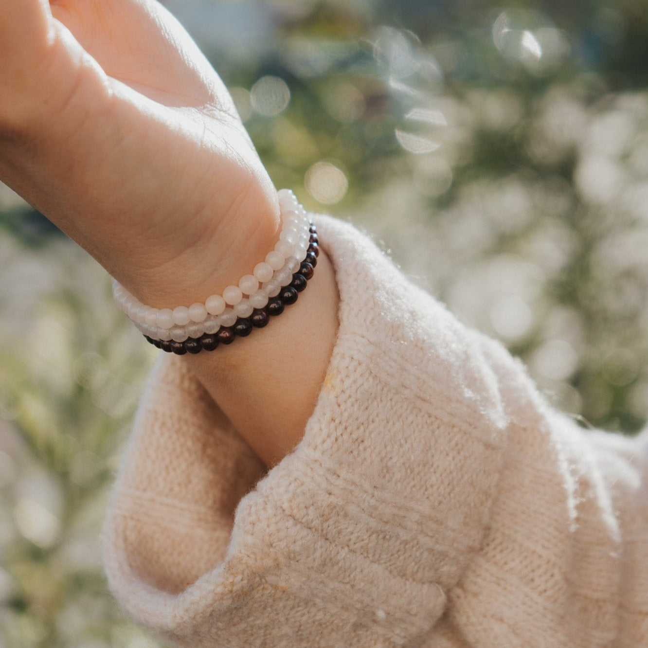 Comfort & Love Gemstone Bracelet Stack