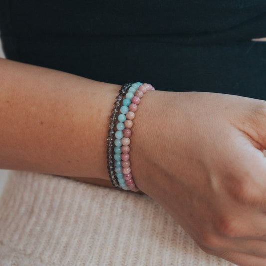 Self Love Gemstone Bracelet Stack