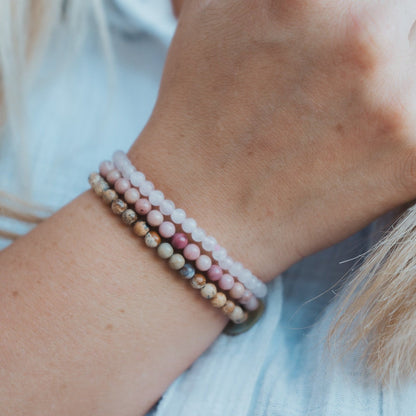 Love & Friendship Gemstone Bracelet Stack