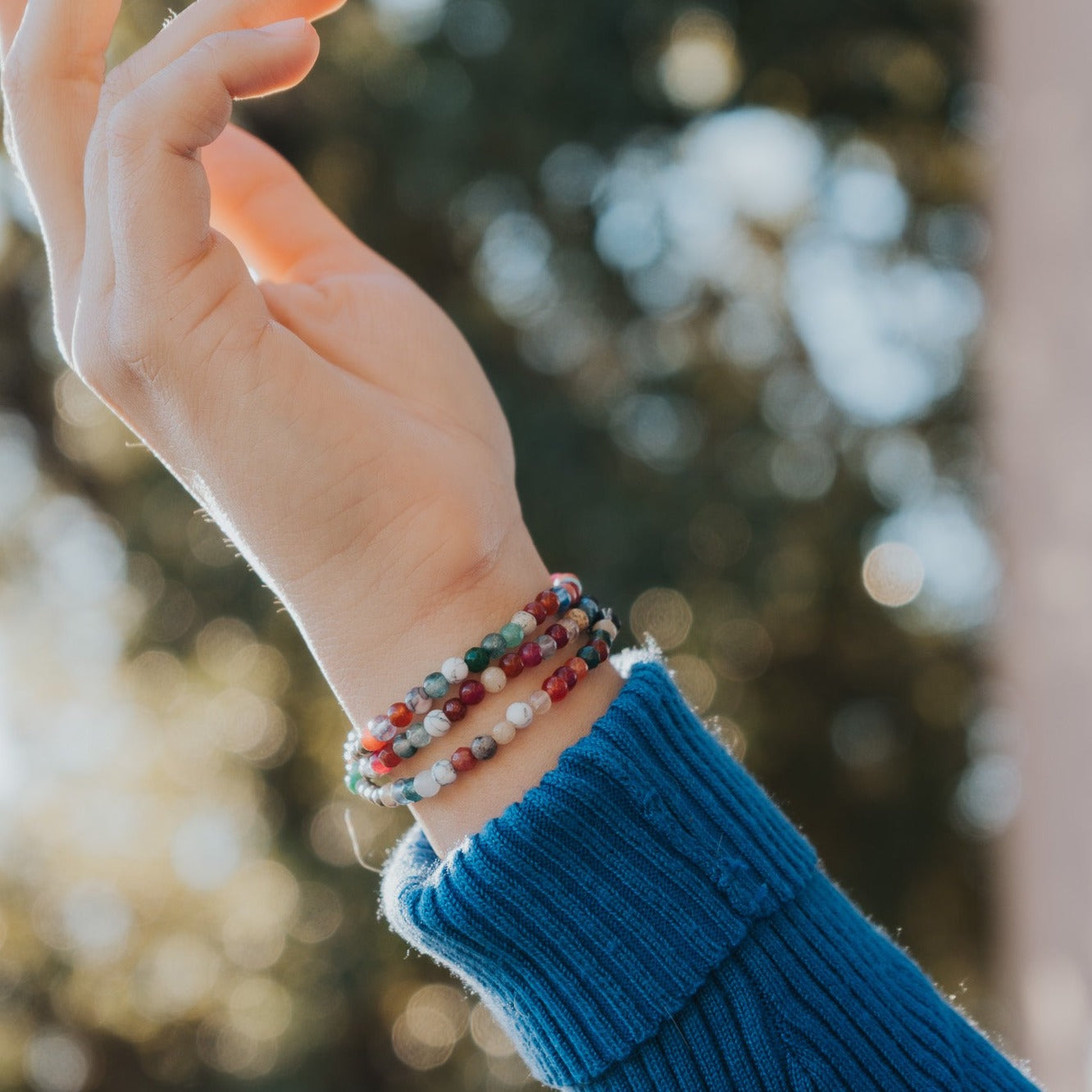 Colorful Mermaid Diffuser Wrap Bracelet