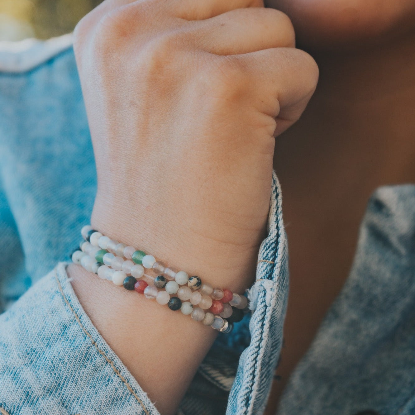 Light Mermaid Diffuser Wrap Bracelet