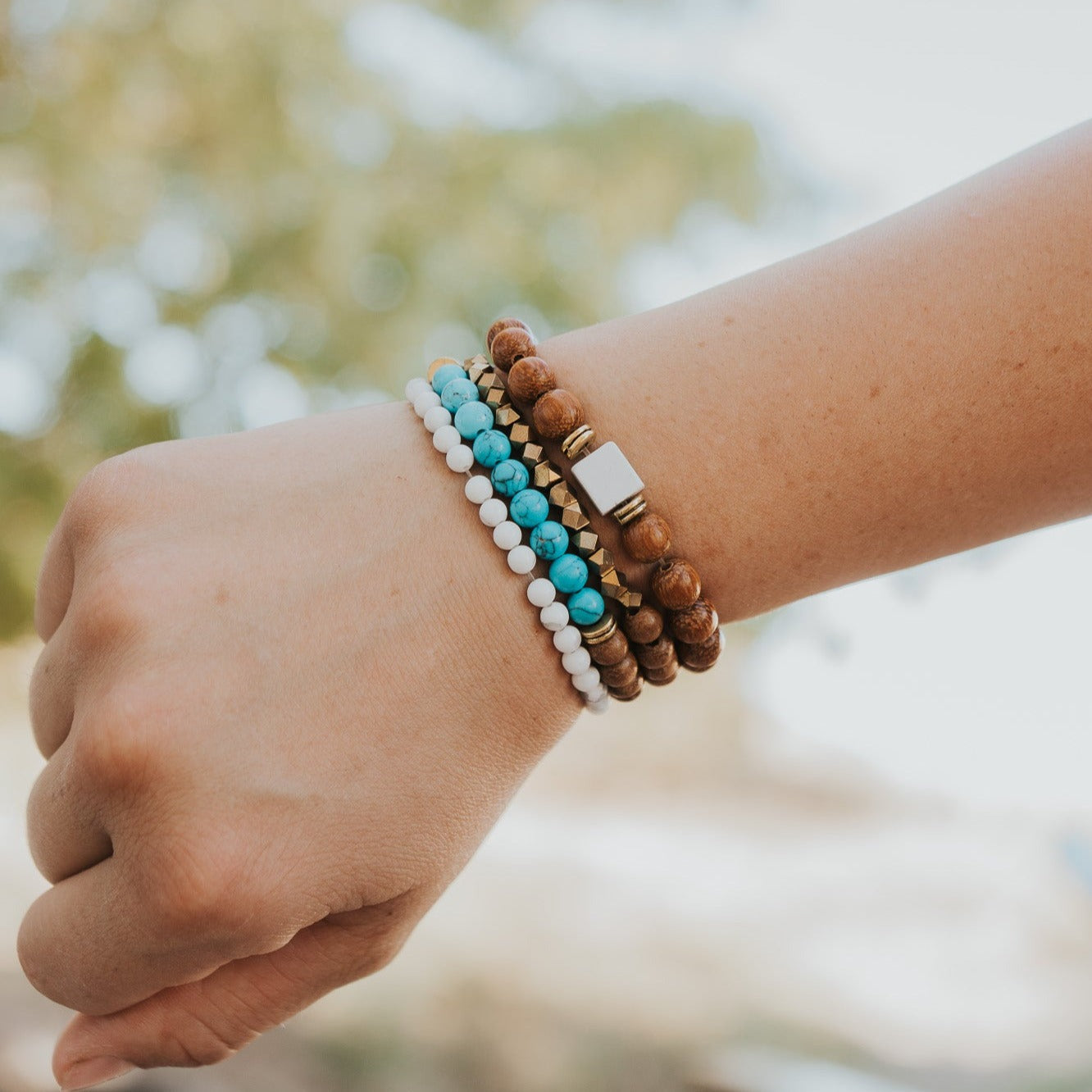 Tranquility Diffuser Bracelet Stack