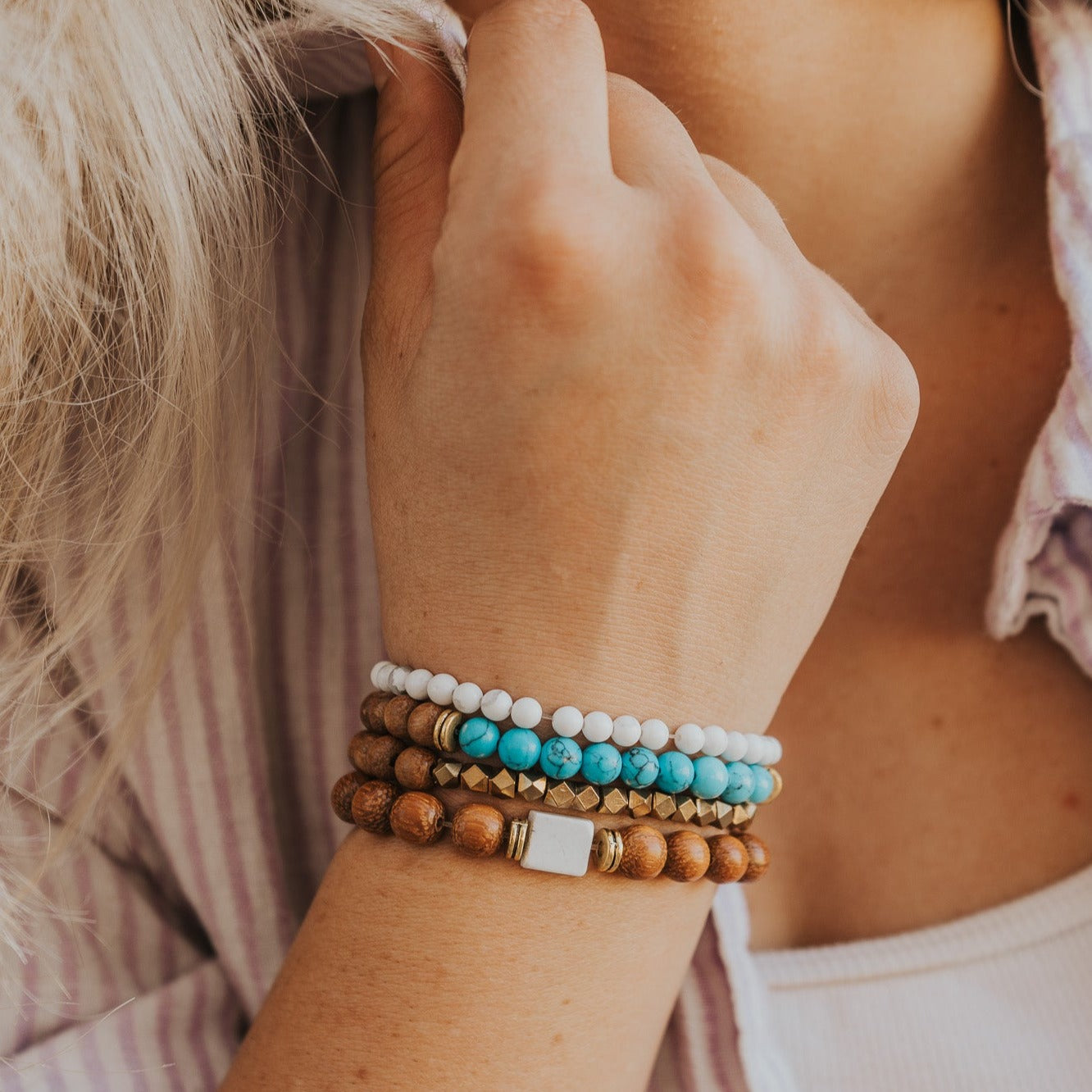 Tranquility Diffuser Bracelet Stack