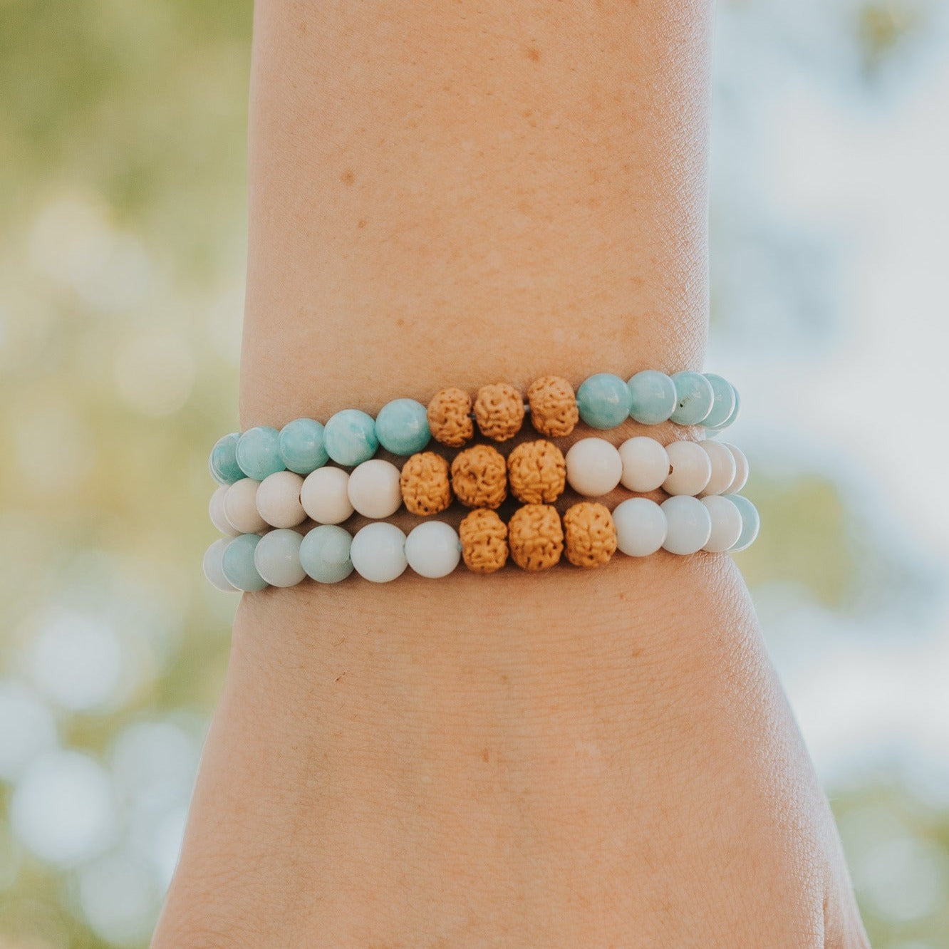 Light Amazonite - Zen Diffuser Bracelet