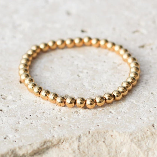 Gold Plated Bead Bracelet