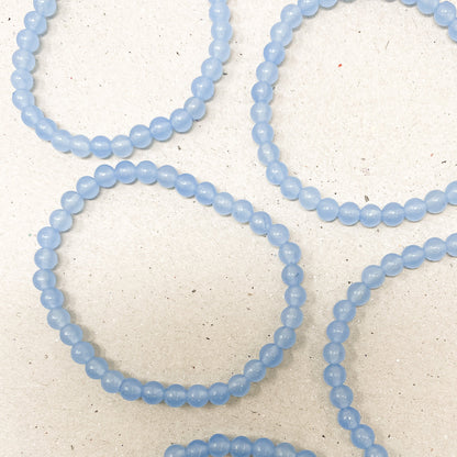 Light Blue Jade Gemstone Bracelet