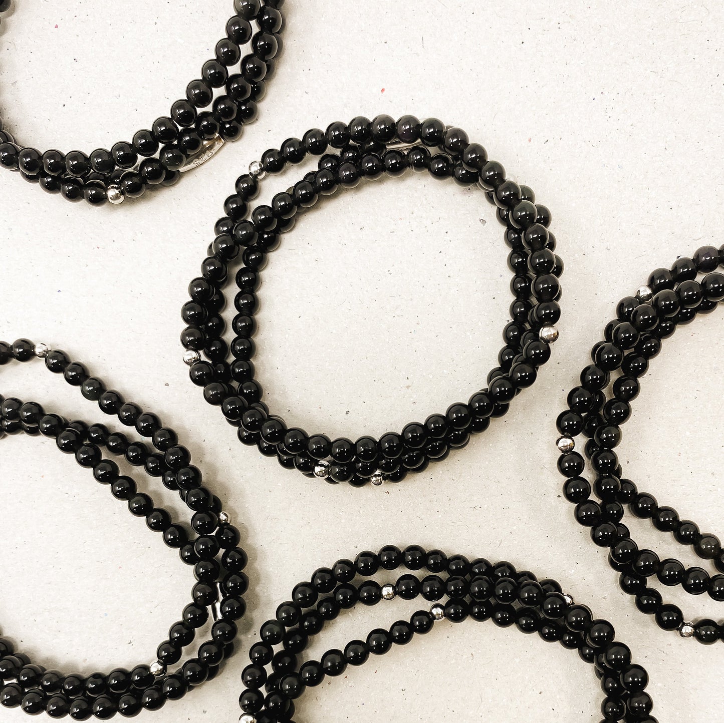 Onyx Gemstone Wrap Bracelet