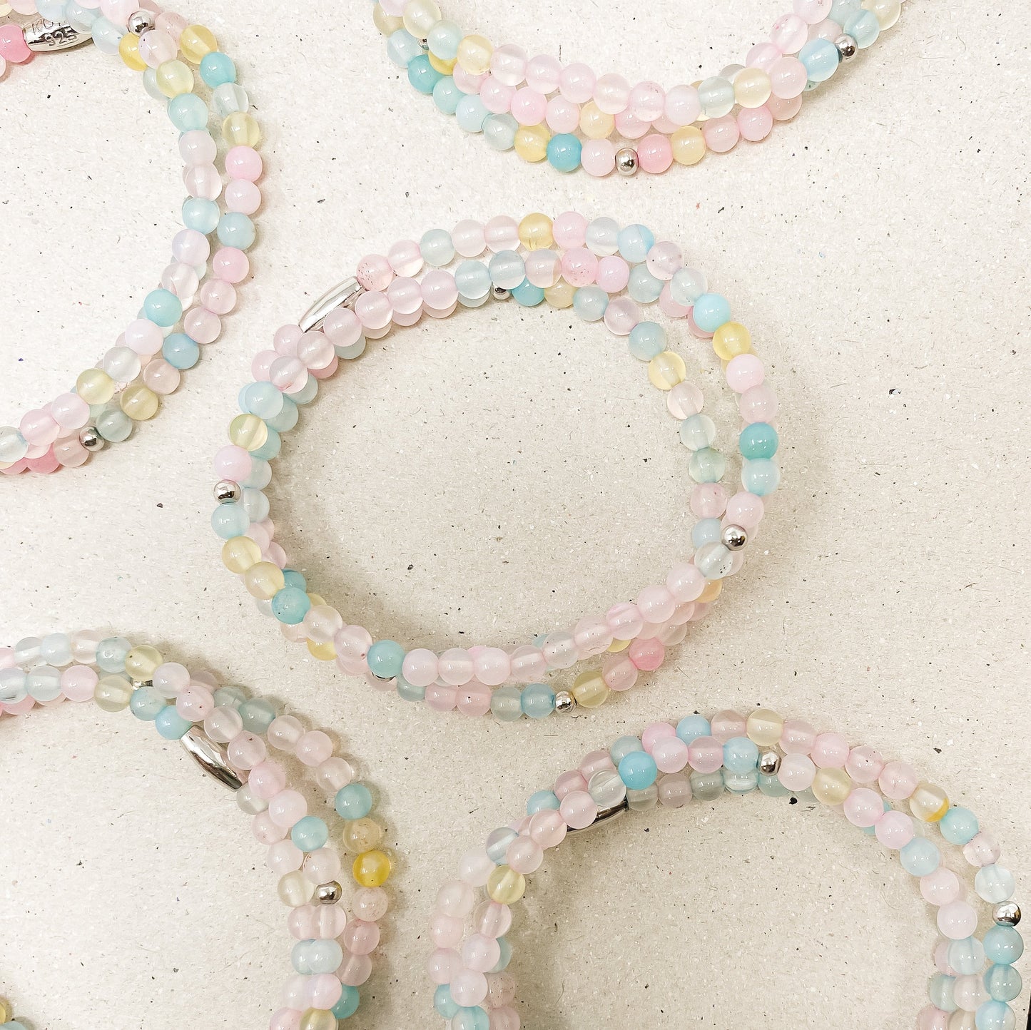 Rainbow Agate Gemstone Wrap Bracelet