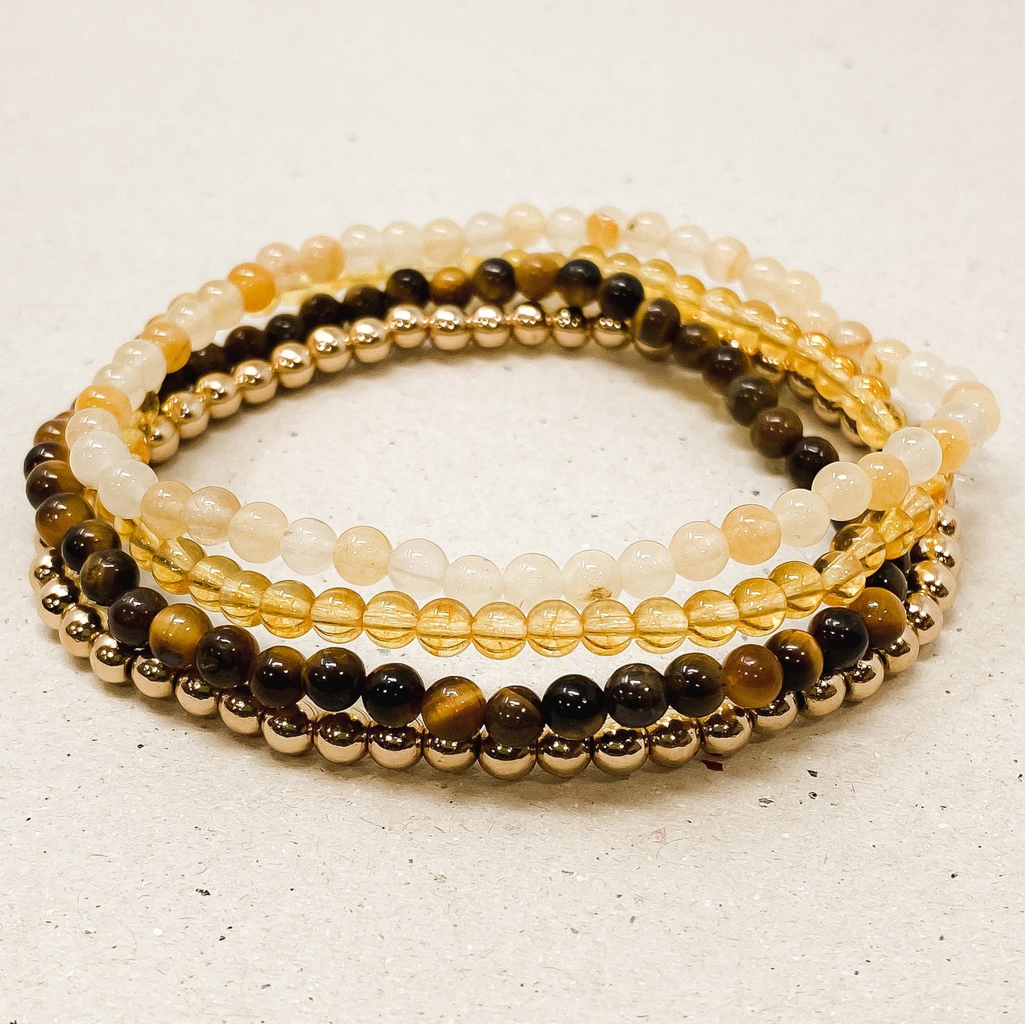 Peace & Harmony Gemstone Bracelet Stack