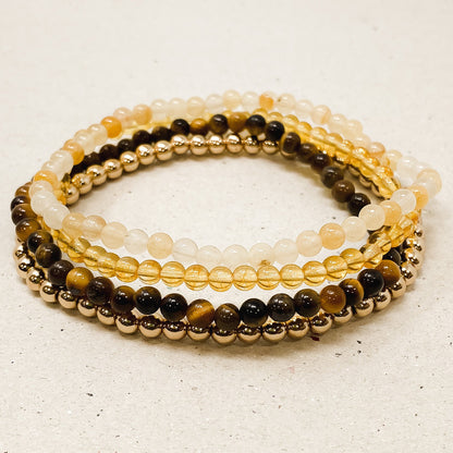Peace & Harmony Gemstone Bracelet Stack