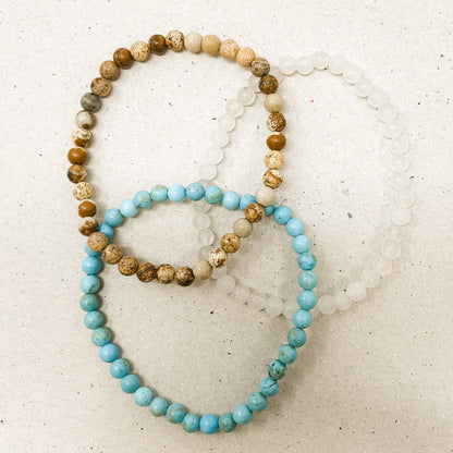 Soothing & Connection Gemstone Bracelet Stack