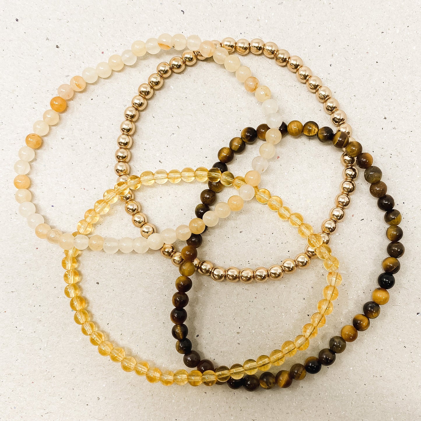 Peace & Harmony Gemstone Bracelet Stack