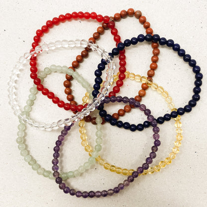 7 Chakra Gemstone Bracelet Stack