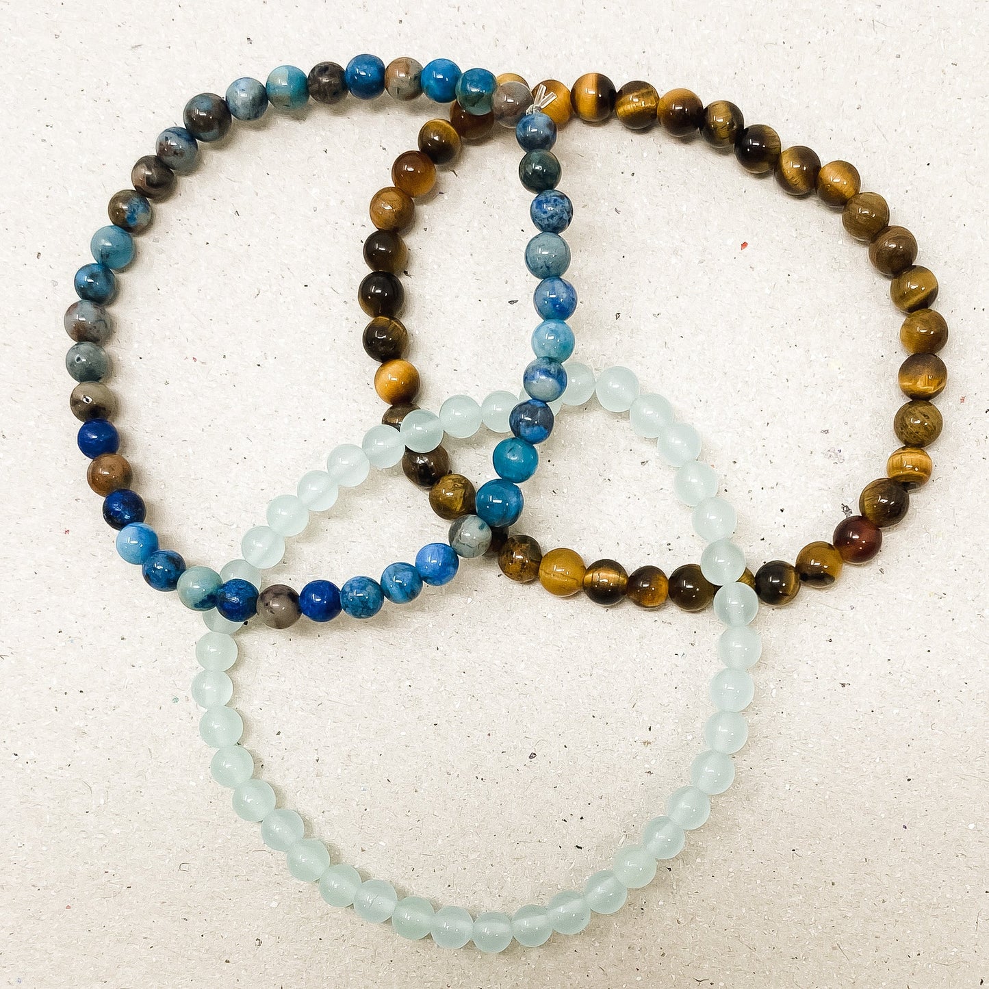 Connection & Dream Gemstone Bracelet Stack