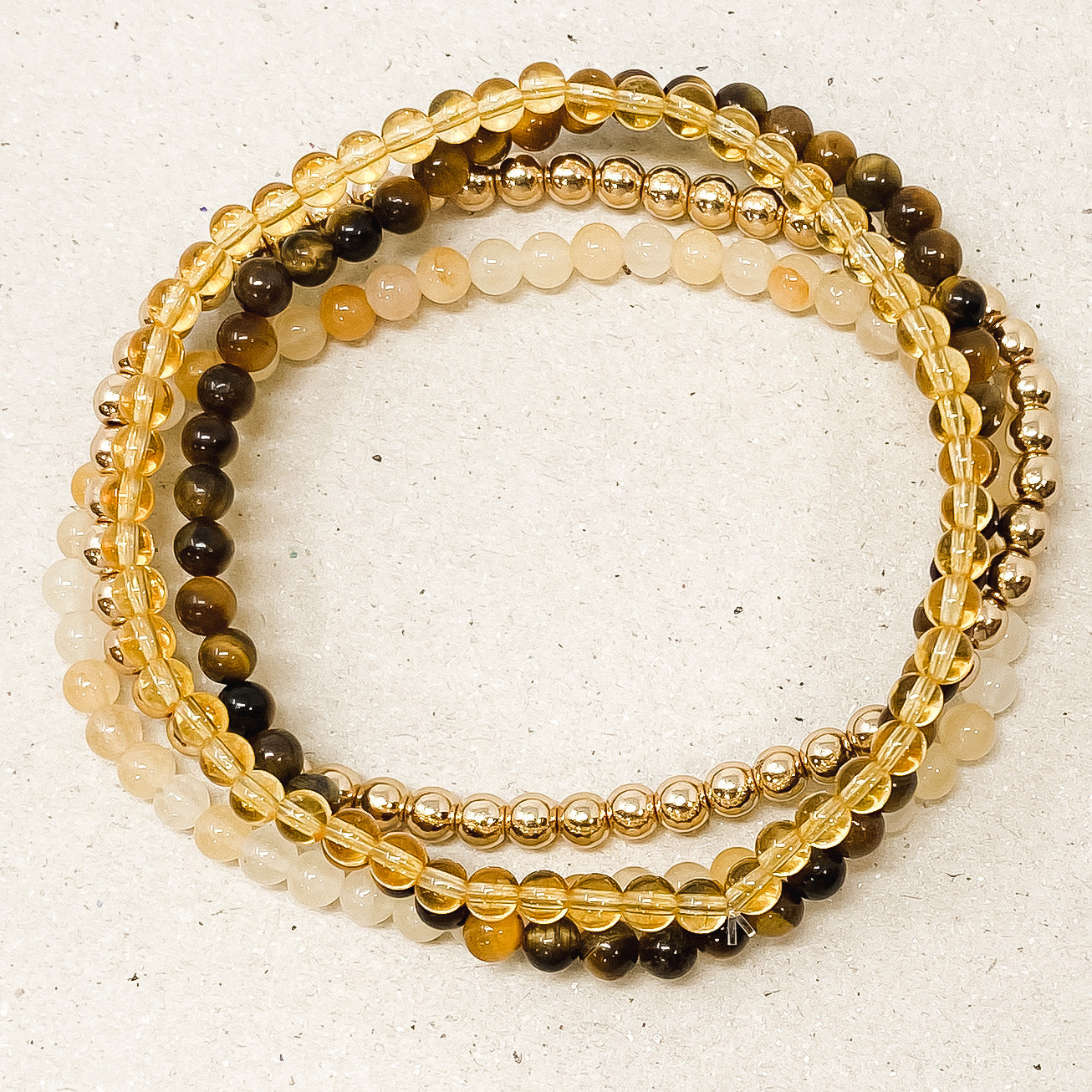 Peace & Harmony Gemstone Bracelet Stack