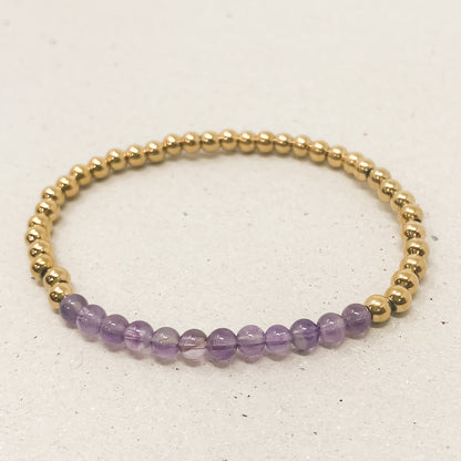 Amethyst Gemstone Bracelet - February Birthstone