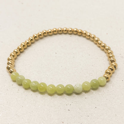 Peridot Gemstone Bracelet - August Birthstone