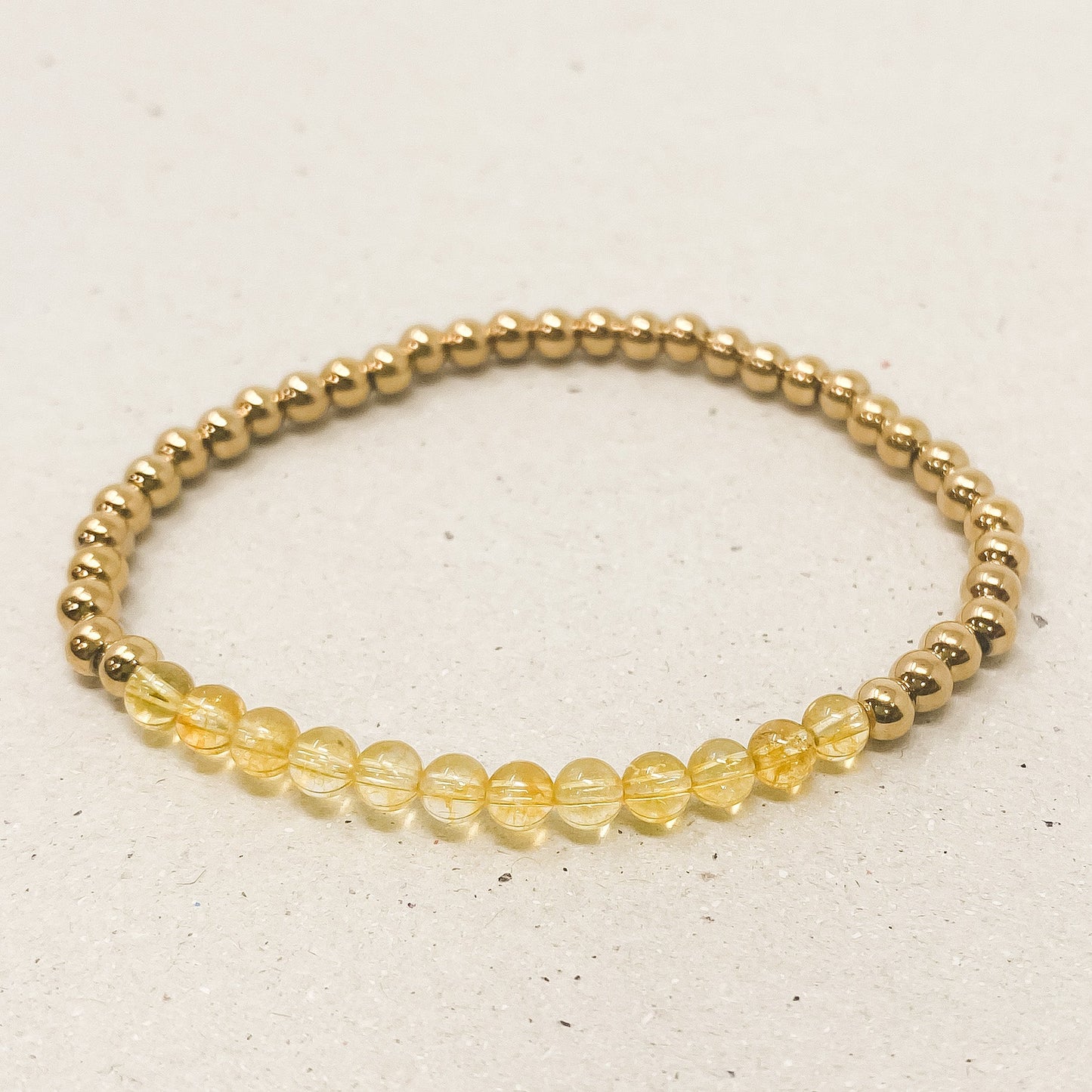 Citrine Gemstone Bracelet - November Birthstone
