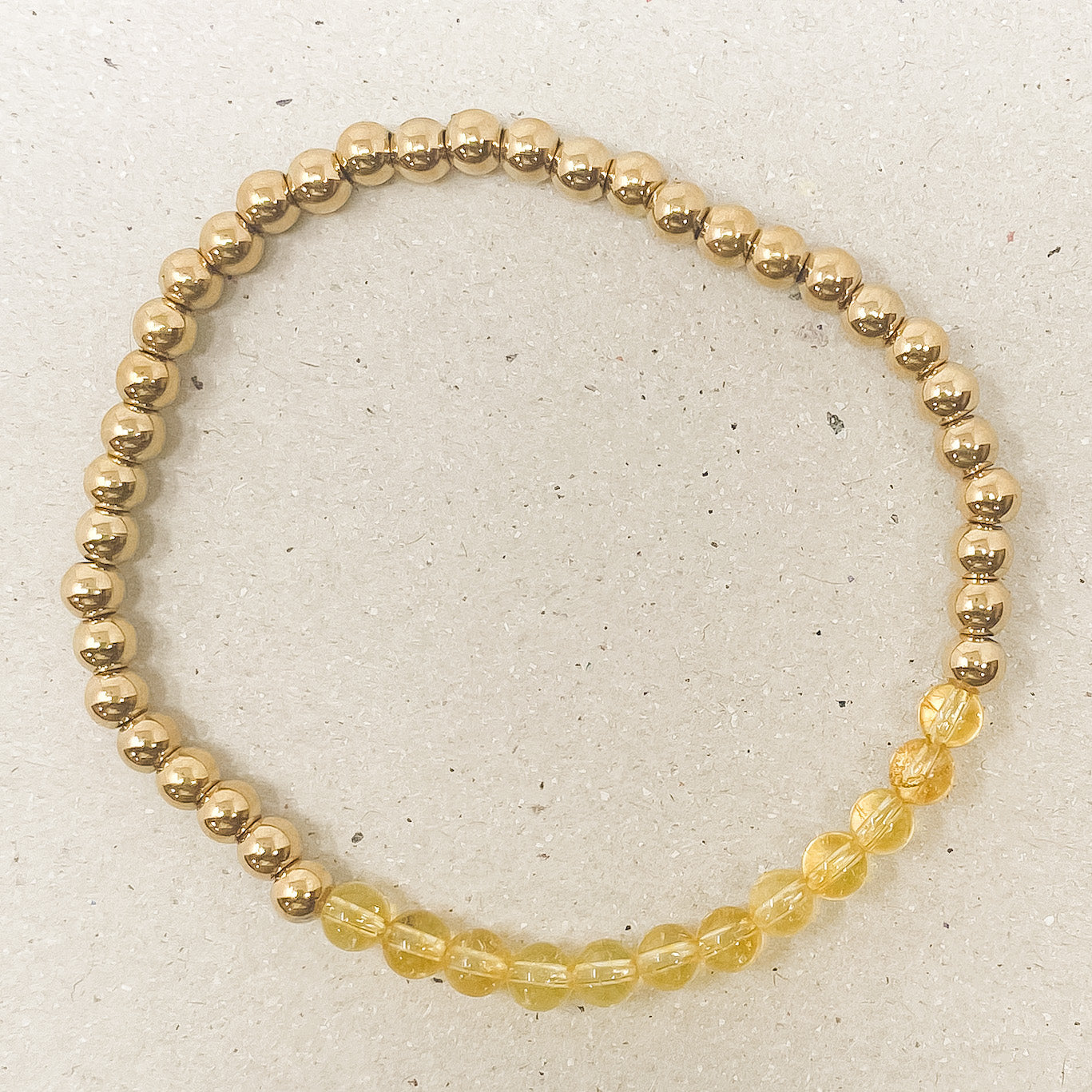 Citrine Gemstone Bracelet - November Birthstone