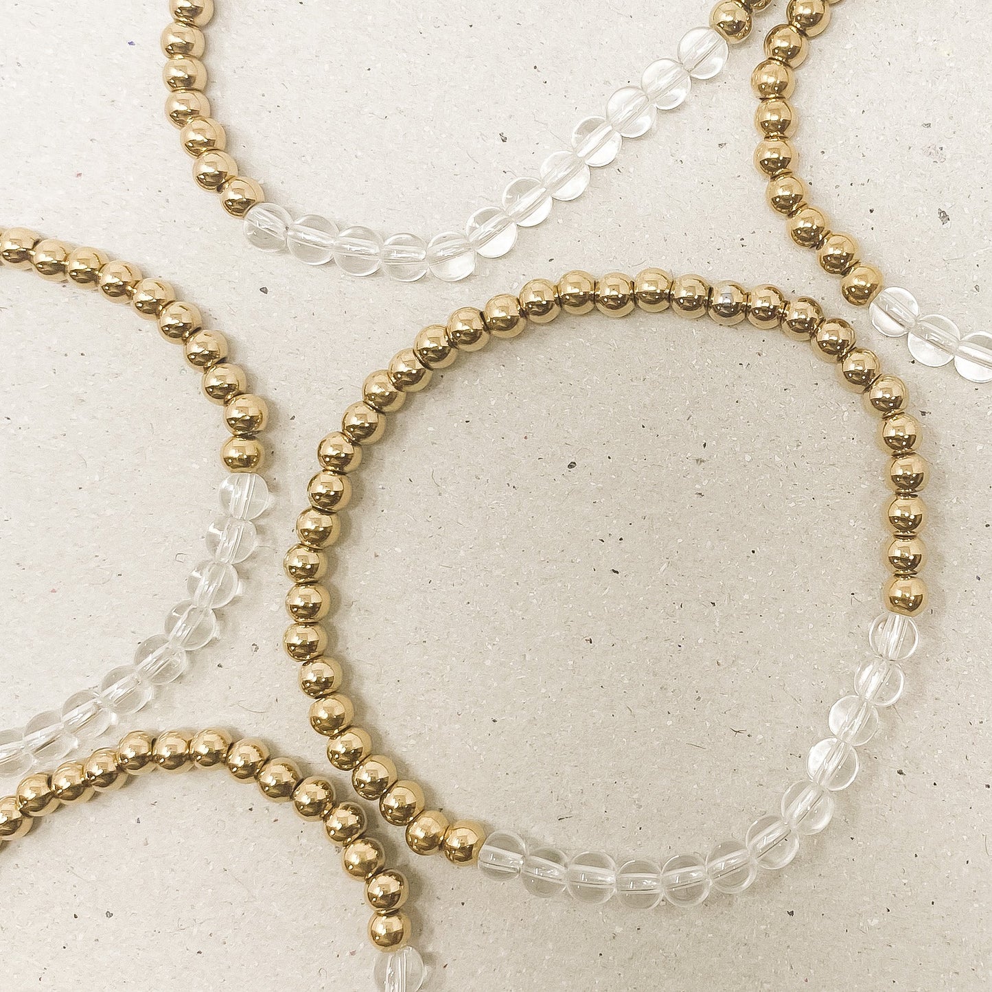 Clear Quartz Gemstone Bracelet - April Birthstone