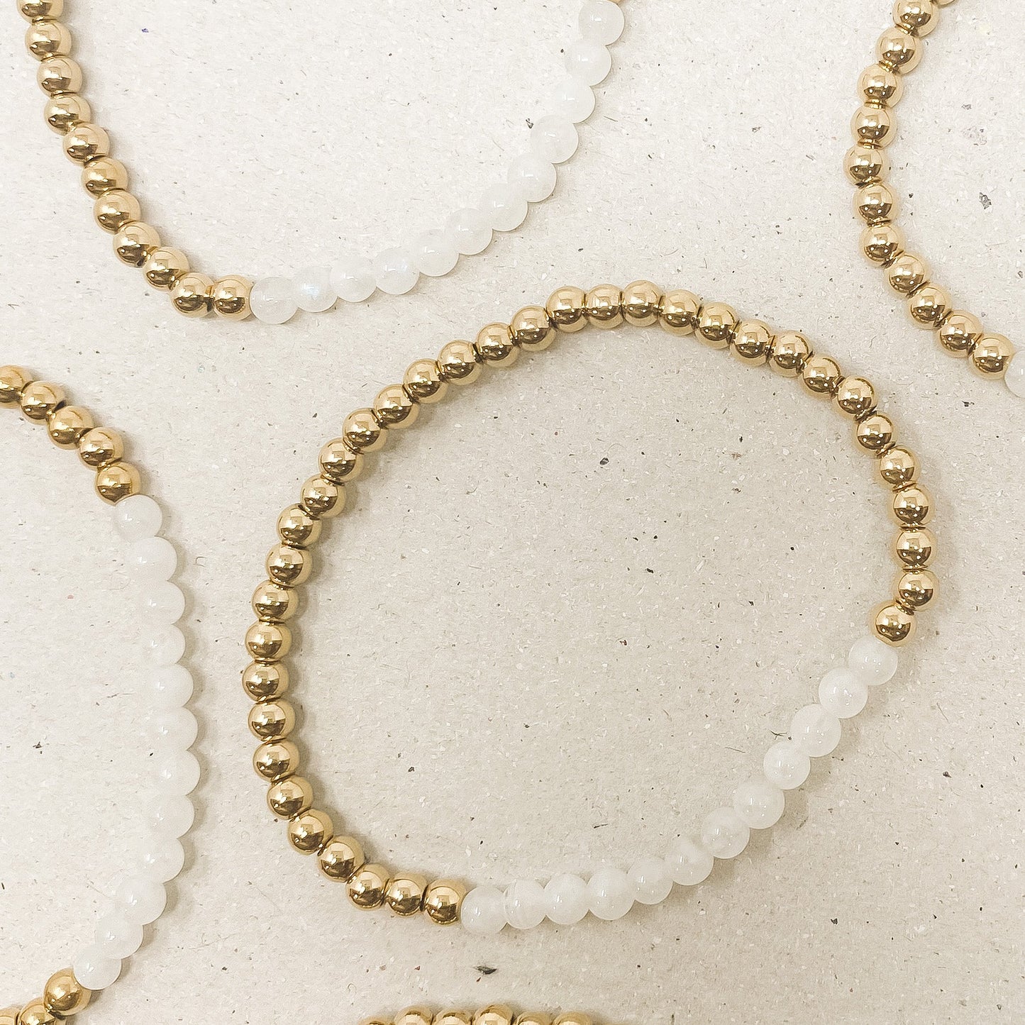 Moonstone Gemstone Bracelet - June Birthstone