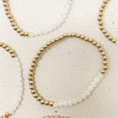 Moonstone Gemstone Bracelet - June Birthstone