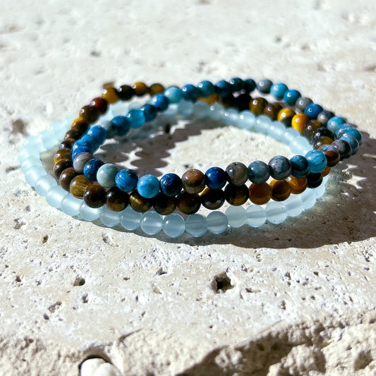 Connection & Dream Gemstone Bracelet Stack