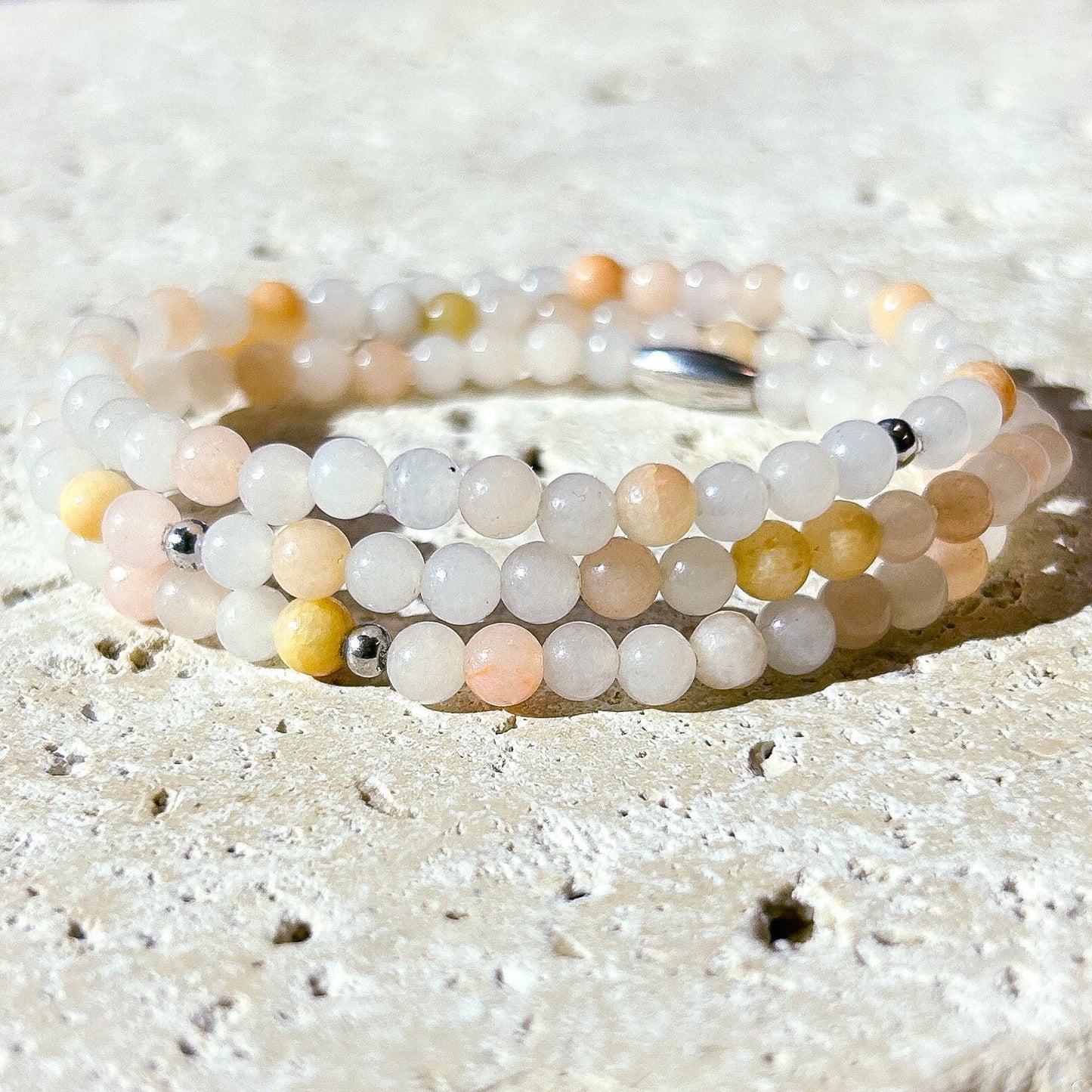 Pink Aventurine Gemstone Wrap Bracelet