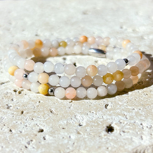 Pink Aventurine Gemstone Wrap Bracelet