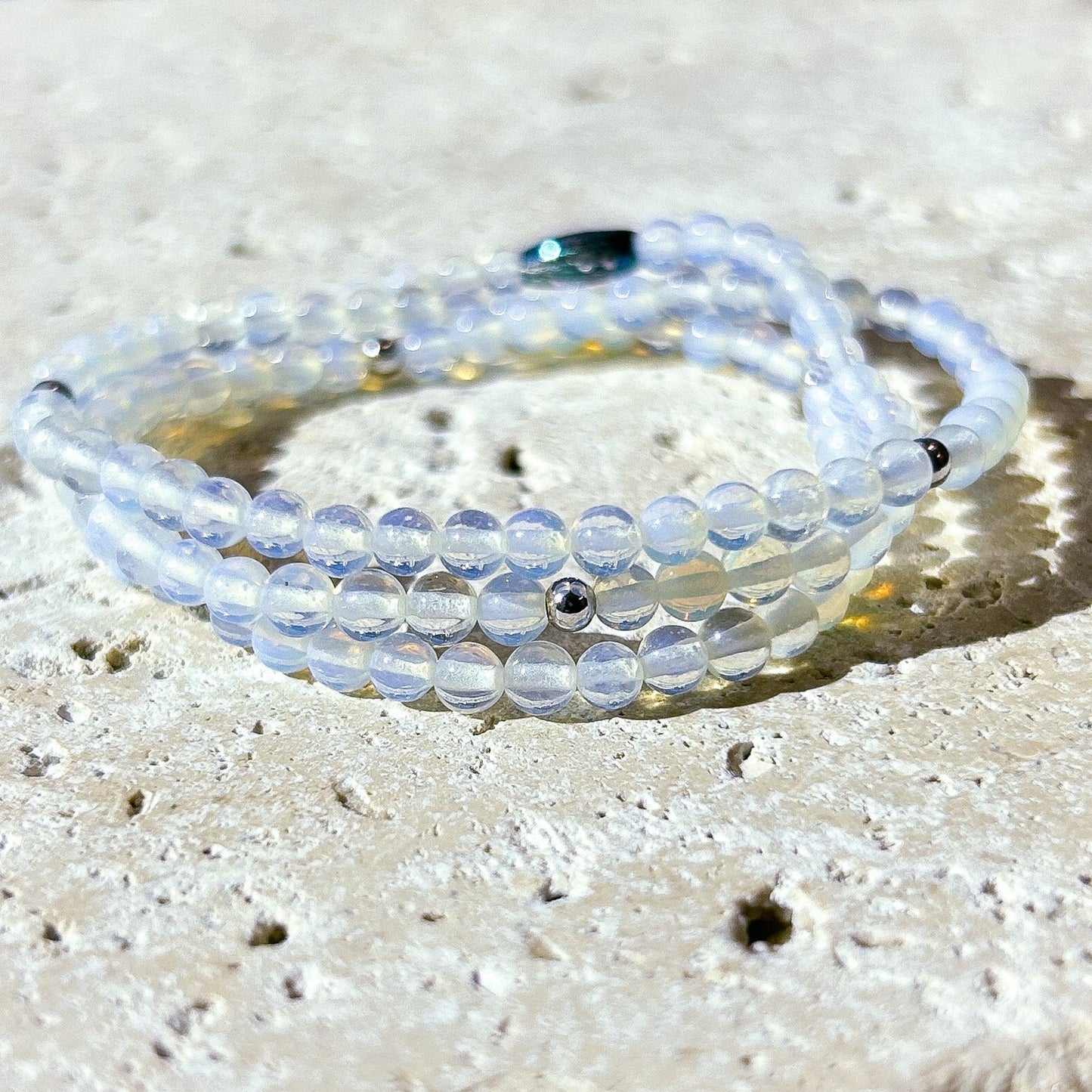 Moonstone Gemstone Wrap Bracelet
